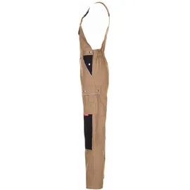Planam Canvas 320 Latzhose Khaki/Schwarz,