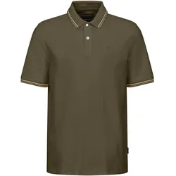 Poloshirt, mit Logostickerei, Gr. 4XL, oliv, , 45006959-4XL