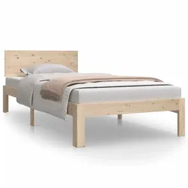 vidaXL Massivholzbett 90 x 200 cm Bronze