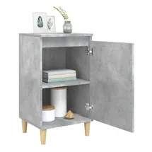 vidaXL Nachtschrank 2 Stk. 40 x 35 x 70 cm Betongrau