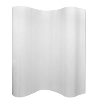 yorten Raumteiler Trennwand aus Bambus Weiß 250 × 195 cm (B × H) Stärke 3 mm Undurchsichtig Hauptdekorationfach