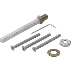 HOPPE Befestigungsset zu Hoppe-Sicherheitsgarnituren DIN - Wechselstift und Schrauben , 92 - 97 mm