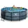 EXIT TOYS Stone Pool 427 x 122 cm inkl Filterpumpe grau