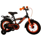 Volare Kindervelo, 12 Zoll Kinderrad in Schwarz Orange