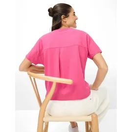 Brax Kurzarmshirt "Style CAELEN S", Damen, Gr. 48, pink, 47% Baumwolle, 47% Modal, 6% Elasthan, Rundhals, Shirts