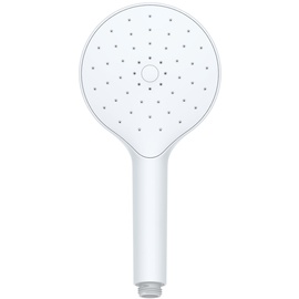 Wenko Duschkopf, Nie Wieder Kalk, Automatic Cleaning, Duschbrause, Antikalk mit automatischer Reinigungsfunktion, Brausekopf Rund, Weiß, Durchmesser: 12 cm