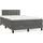 vidaXL Boxspringbett 120 x 200 cm Dunkelgrau