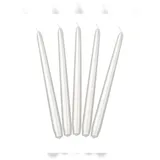 Partydeco Spitzkerze 24 cm 10 St. perlmutt