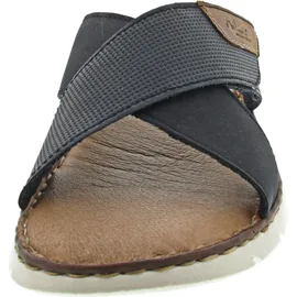 Rieker Pantoletten 25283, Männer Slipper,Backless,Mules,Gartenschuhe,Sommerschuhe,sommerclogs,Sandalen,Freizeitschuhe,blau (14),41 EU / 7.5 UK