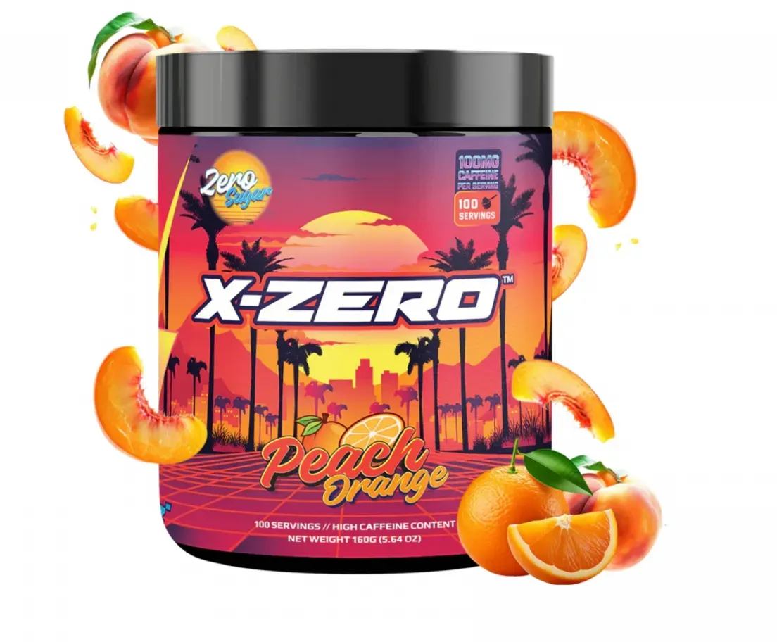 X-Gamer X-Zero Peach Orange - 100 Portionen