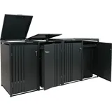 MCW Mülltonnenverkleidung MCW-O67 122 x 264 x 84 cm anthrazit