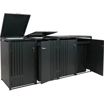 MCW Mülltonnenverkleidung MCW-O67 122 x 264 x 84 cm anthrazit