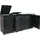 MCW Mülltonnenverkleidung MCW-O67 122 x 264 x 84 cm anthrazit
