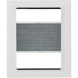 SUNLINES Dachfensterplissee Young Style Energy Saving 97,4 x 93,9 cm grau/weiß