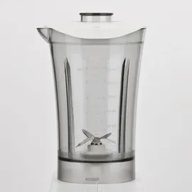 Girmi FR02 Mixer, 350 W, 2 Geschwindigkeiten, Pulse-Funktion, 0,6 Liter Kapazität, Edelstahlklingen, Dosierdeckel, Ausgießer, Kunststoff, Weiß.