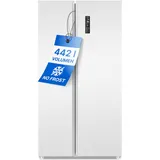 Bomann SBS 7344 Side-by-Side (442 l, 1770 mm hoch, Weiß)