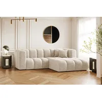 Kaiser Möbel Ecksofa L-form Sofa Grand Modular Stoff Haga und Salvador, Große Auswahl an Farben, moderner Stil, modular beige