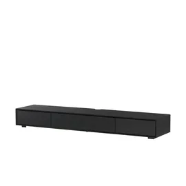 Möbel Kraft Stream TV-Lowboard 200 cm Schwarz Holzwerkstoff