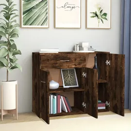 vidaXL Sideboard Räuchereiche 88x30x70 cm Holzwerkstoff