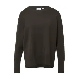 Comma, Comma Feinstrickpullover aus Viskosemix mit Zierbiese