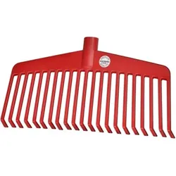 Laubbesen Nylon rot 21 Zinken Arbeitsbreite 38cm - rot