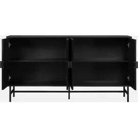 sweeek Anrichte 157,5 x 83 x 39 cm Schwarz