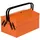 BAHCO Werkzeugkasten Metall 315 mm x 210 mm x 435 mm orange 5 Fächer abschließbar