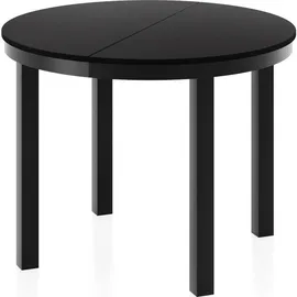 WFL GROUP Corin Ø 100-176 x 76 cm schwarz