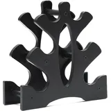 Navna Kleine Hantelablage Handgewichtturm Ständer 3 Etagen Hantelhalterung Kompakte Hantelablage für Zuhause Fitnessstudio Aufbewahrung Kleine Hantelablage Regale Regal Ständer Display Rack
