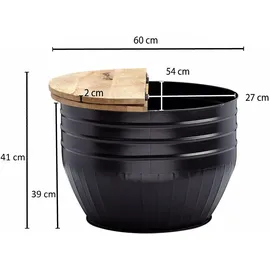Wohnling Mid.you Braun Mangoholz 60 x 41 x 60 cm