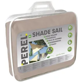 Perel Dreieck-Sonnensegel 360 cm x 360 cm Braun-Grau