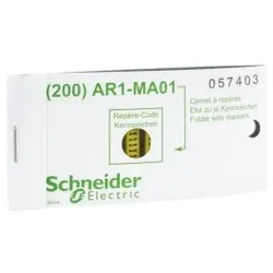 Schneider Electric AR1MB01G Kennzeichnungshülse, gelb, Verpackungeinheit: 200 Stck., Zeichen G
