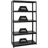 Proregal Schwerlastregal Metall 180x100x40 cm schwarz