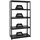 Proregal Schwerlastregal Metall 180x100x40 cm schwarz