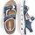 Rieker Keilsandaletten Damen Blau 39