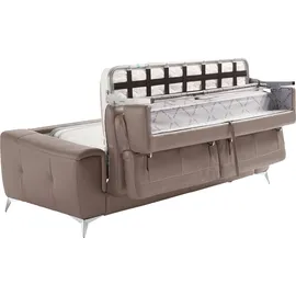 Egoitaliano Schlafcouch Leder 3-1 Garnitur Beige