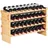 Vevor Weinregal 36 Flaschen 4-stufig 0 x 0 x 0 cm natürliche Farbe