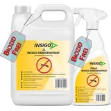 INSIGO Ameisen Abwehrspray 500ml + 2L Kanister - Ameisenmittel mit mechanischer Wirkung auf Ameisen - Effektiver Schutz für Haus & Garten - Ameisen Spray mit Sofortwirkung