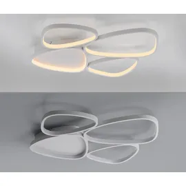 Schöner Wohnen Pebbles 1x LED-Board 35,5W rund oval weiß
