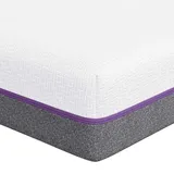 vidaXL Matratze Weiß Grau 160 x 200 cm Memory Foam