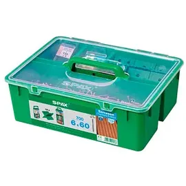 SPAX GREEN BOX Terrasse A4 ZYLINDERKOPF T-Star PLUS T25 FIXIERGEWINDE Cut 700 (700 Schrauben pro Stück,