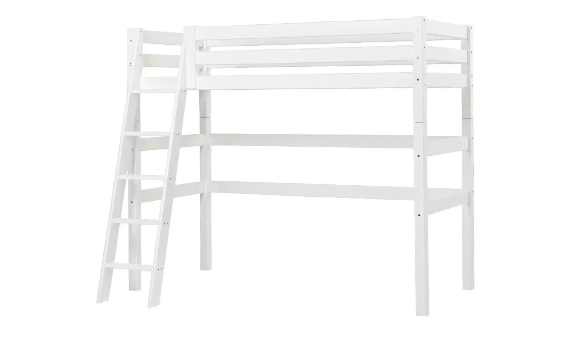 Hoppekids Hochbett  ECO Luxury , weiß , Maße (cm): B: 144 H: 177
