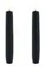 Uyuni LED Tafelkerze 15cm Plain Black 2 Stück