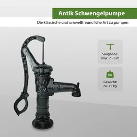 Trutzholm Antik Schwengelpumpe 100 l schwarz