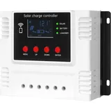 Areyourshop Solar Laderegler, 60A PWM laderegler solar 12v 12V/24V/48V PV-Regler mit Wifi-Monitorfunktion PWM-LCD-Regler für Lifepo4-Blei-Säure-Gel-Batterie