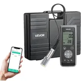 Vevor Messgerät für gelösten Sauerstoff, Messbereich 0,0–50,0 mg/L, tragbares Testset mit 4 m Elektrodenkabel & Bluetooth/USB-Datenübertragung, Speicherung von Datensätzen, DO-Messgerät