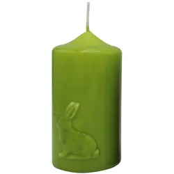 Kopschitz Kerzen Kerze Ostern "Hase" Limonegrün gelackt 120 x Ø 60 mm