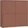Forte Highboard 124,5 x 121,5 x 34,9 cm Terrakotta