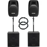 Pronomic 218S-212A Aktive PA-Anlage 900 Watt