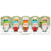 Lindt Mini Wichtel Figuren - 5 Stück - Schokolade Nikolaus - 50g